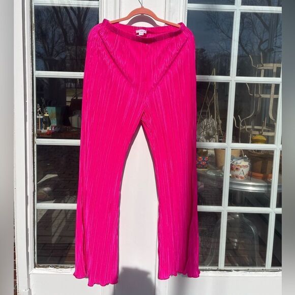 Good American Always Fit Plisse Pants NWT - Picture 5 of 9